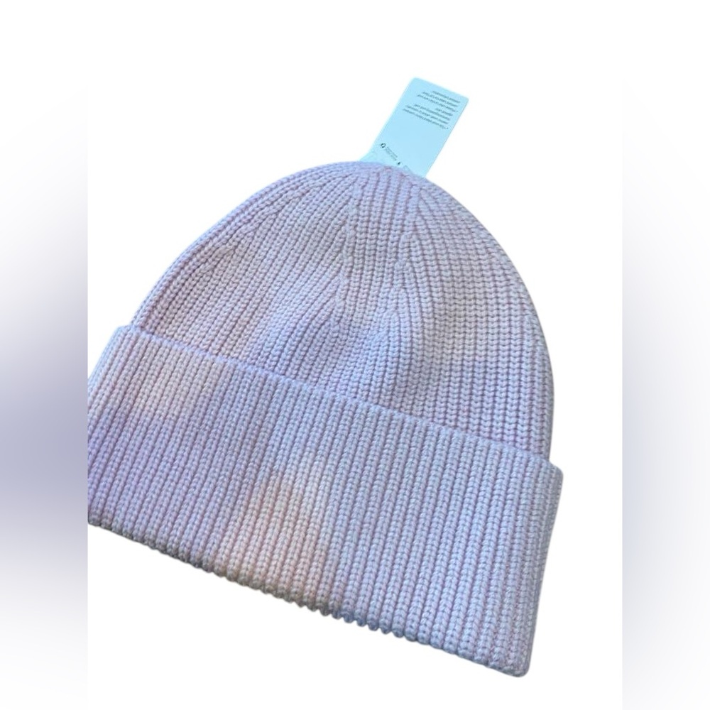 NWT Lululemon ribbed merino wool blend knit beanie Size L/XL